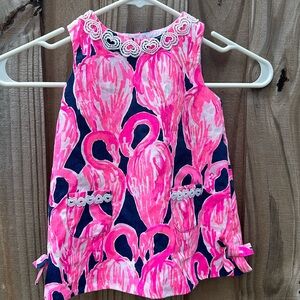 Lilly Pulitzer flamingo dress 18-24 months with bloomers